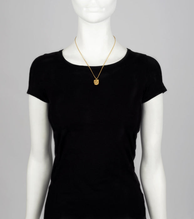 Lion Pendant Necklace by Bill Skinner Gold plated - The Hirst Collection