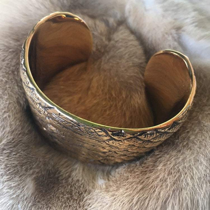 Snakeskin Cuff Bracelet by Saint Laurent - The Hirst Collection
