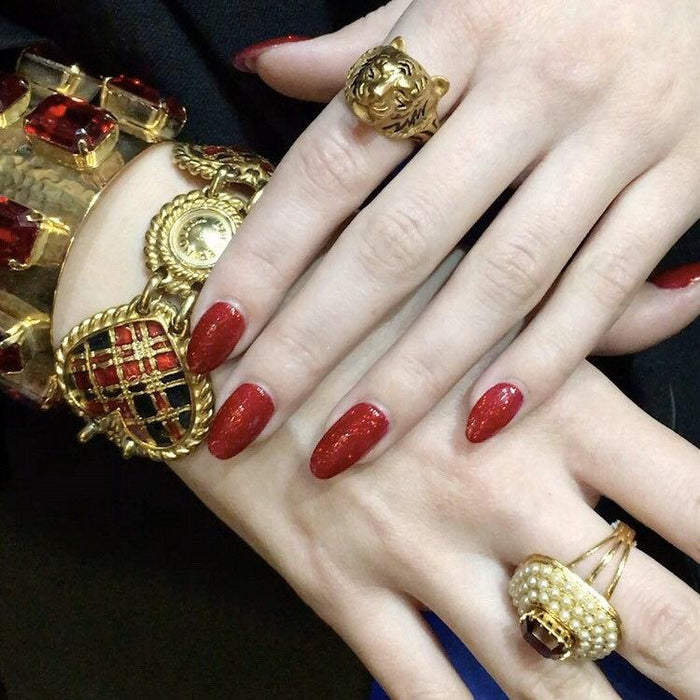 Butler and Wilson Heart Bracelet Gold Enamel Tartan Punk Vintage Signed - The Hirst Collection
