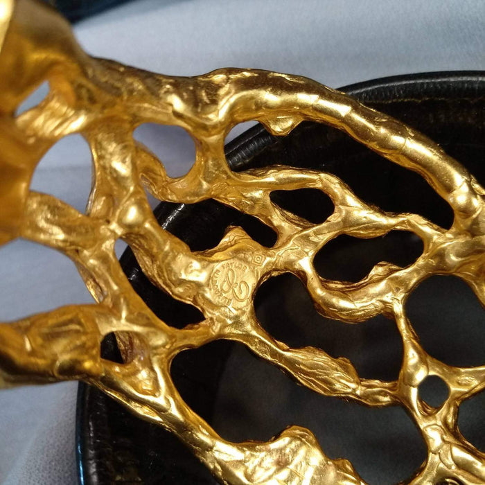 Elizabeth Taylor Bracelet for Avon Treasured Vine Gold Cuff - The Hirst Collection