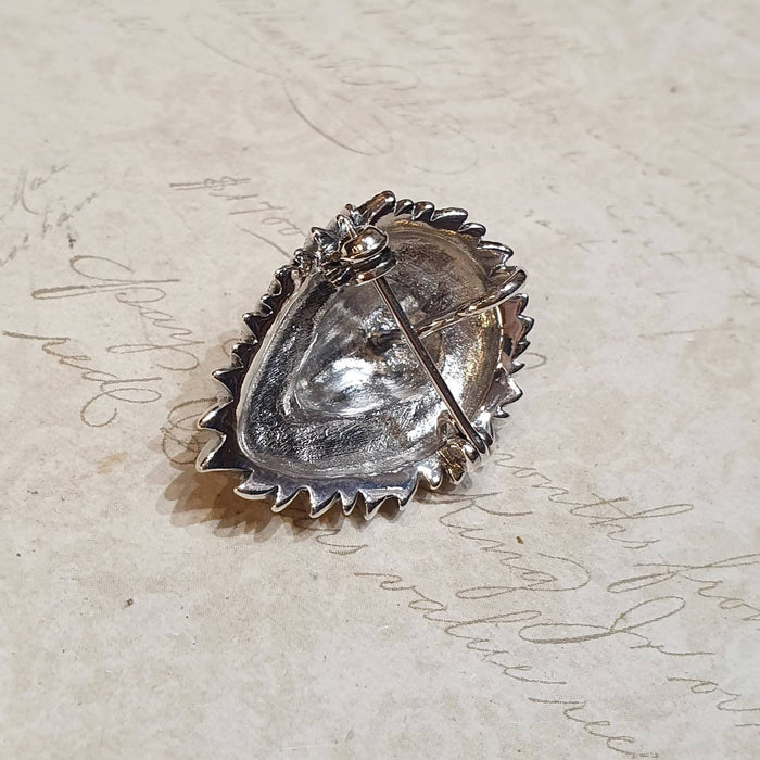 Lion Brooch Pendant Silver Sterling Marcasite - The Hirst Collection