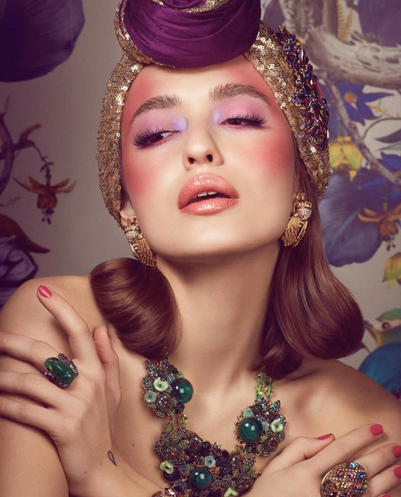 Multi coloured Statement Ring By Frangos Crystal - The Hirst Collection