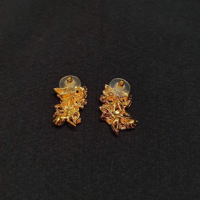 multicoloured enamel floral earrings - The Hirst Collection