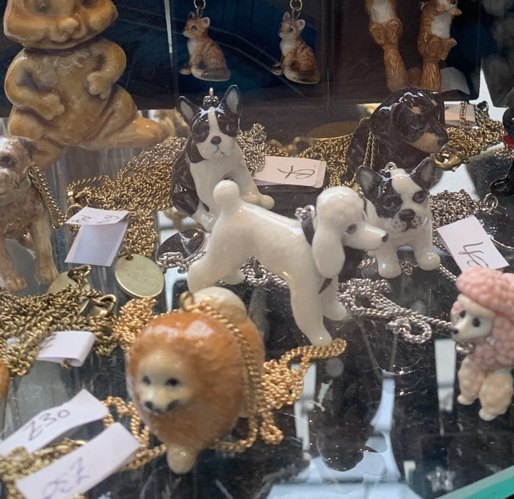 French Bull Dog Pendant Black and White - The Hirst Collection