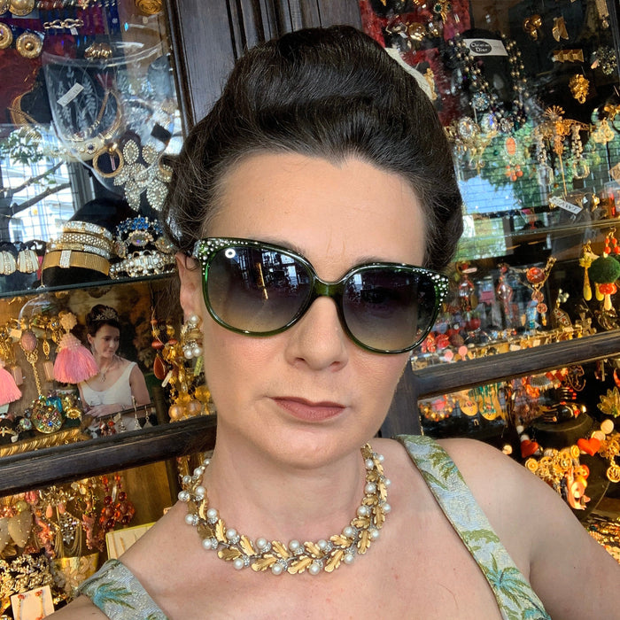 Trifari Pearl Acorn Garland Necklace Vintage - The Hirst Collection