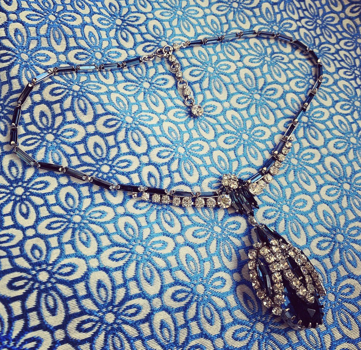 Sapphire Blue Vintage Necklace - The Hirst Collection