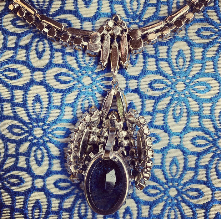 Sapphire Blue Vintage Necklace - The Hirst Collection