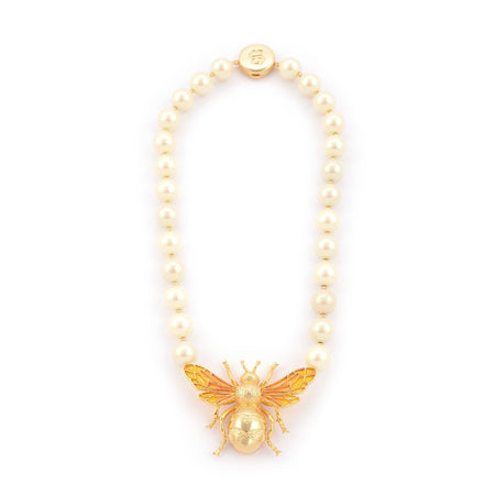 Queen Bee Statement Pearl Necklace by Bill Skinner - The Hirst Collection