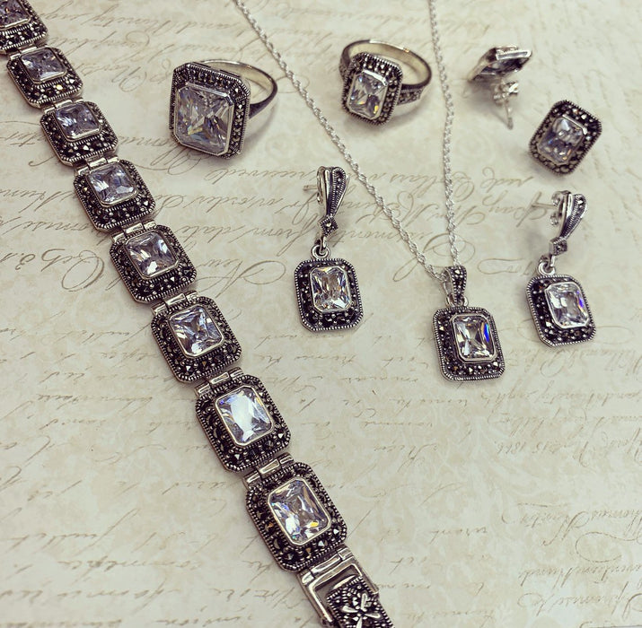 Clear Cubic Zirconia Necklace - The Hirst Collection