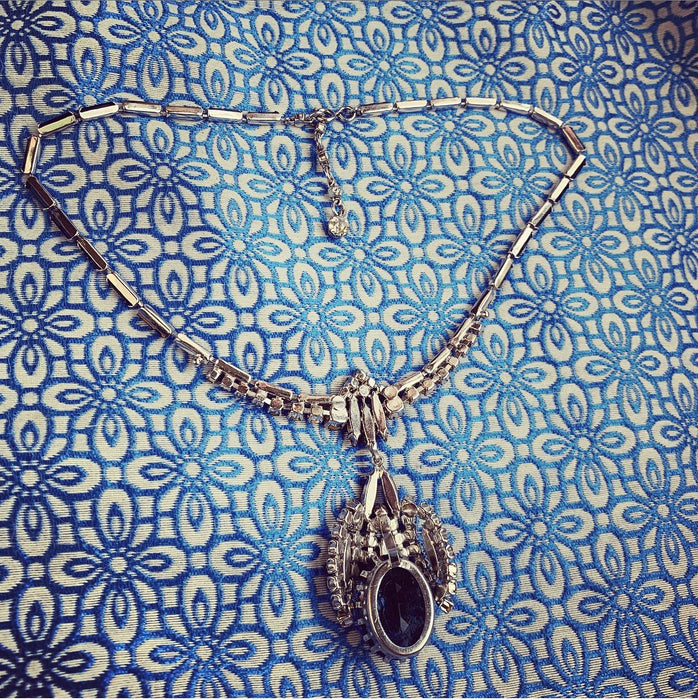 Sapphire Blue Vintage Necklace - The Hirst Collection