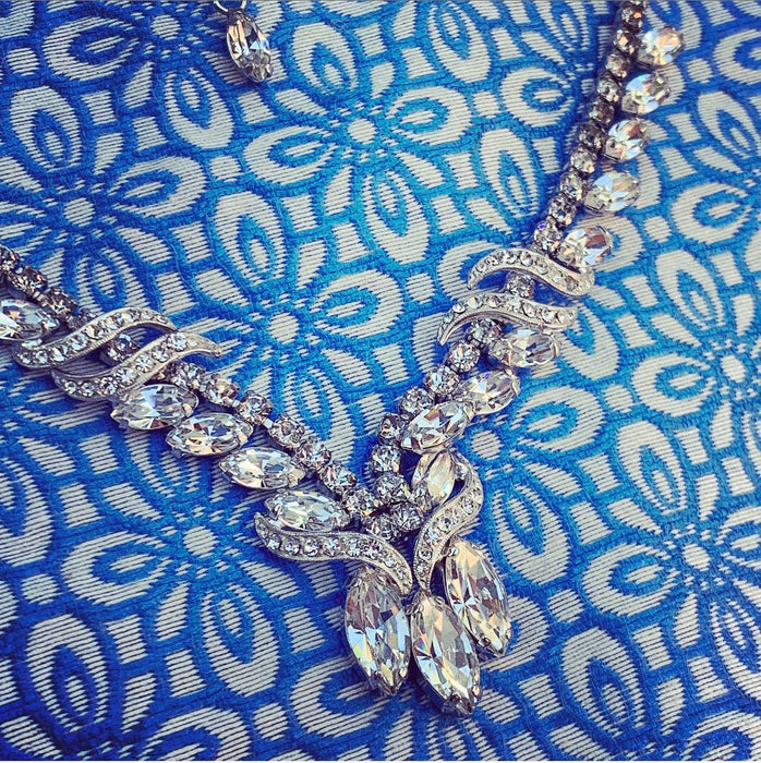 Crystal Vintage Necklace Bridal Wedding Ball - The Hirst Collection