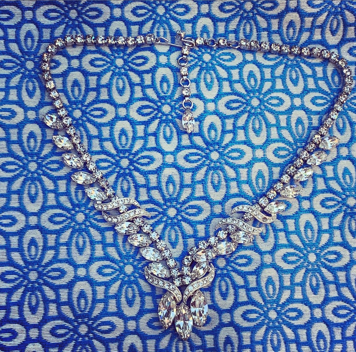 Crystal Vintage Necklace Bridal Wedding Ball - The Hirst Collection