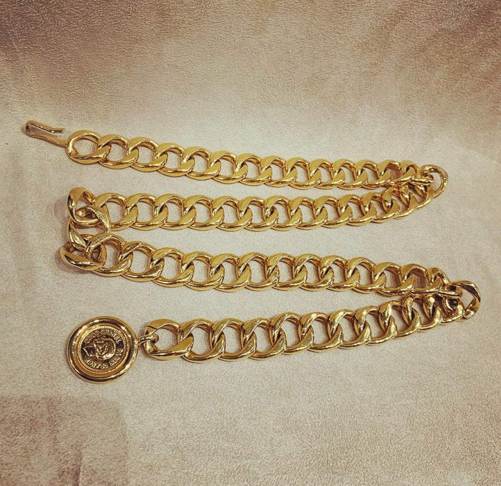 Chanel Belt Necklace Gold Plated Chain - The Hirst Collection