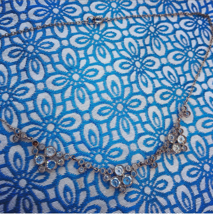 Austrian Crystal necklace Bridal Vintage Wedding - The Hirst Collection