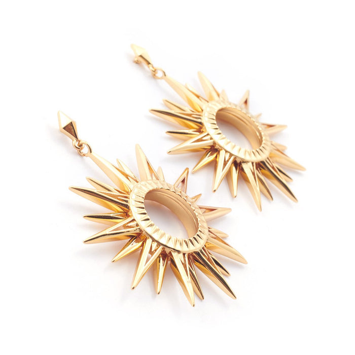 Starburst Statement earring by Bill Skinner in gold plate - The Hirst Collection