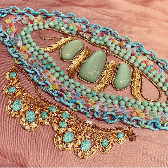 SALE Turquoise Blue Collar Necklace - The Hirst Collection