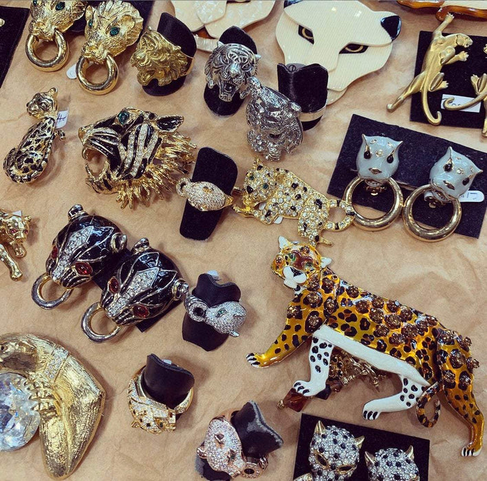 Lunch at the Ritz Leopard brooch pin enamel - The Hirst Collection