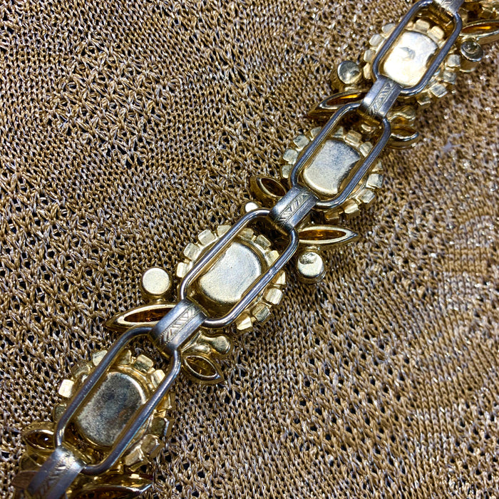 Julianna Bracelet in amber crystal - The Hirst Collection