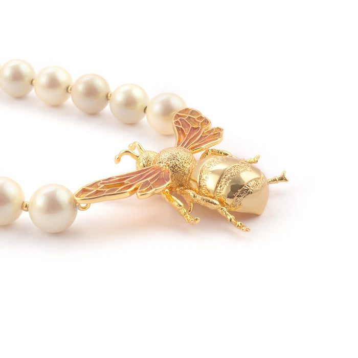 Queen Bee Statement Pearl Necklace by Bill Skinner - The Hirst Collection