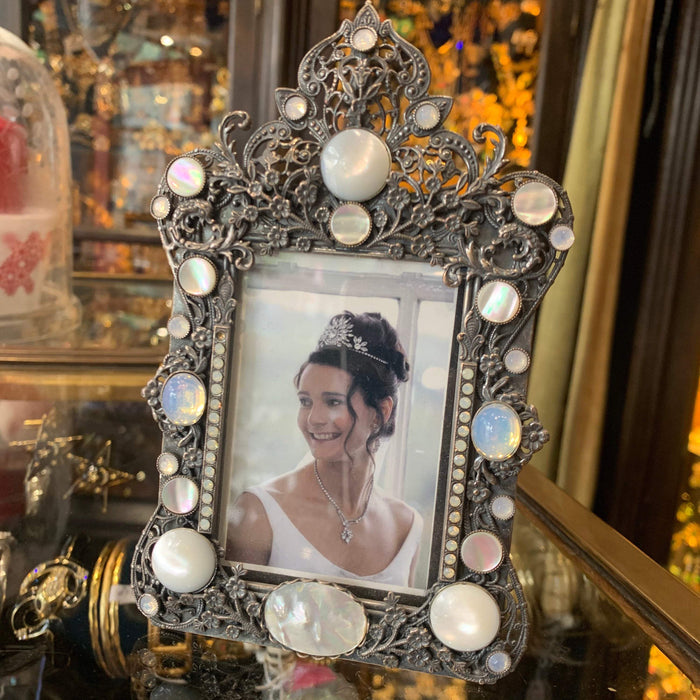 Askew London Mother of Pearl silver frame wedding gift - The Hirst Collection