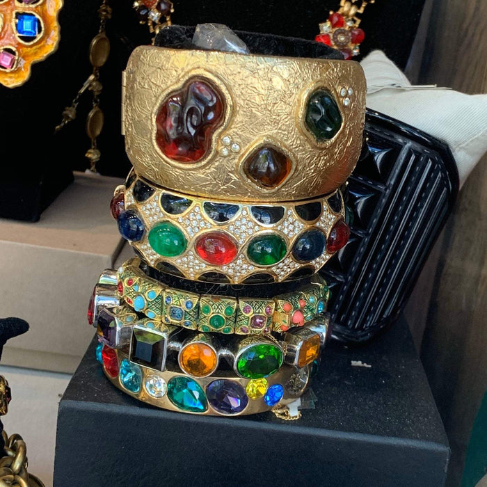 Multi Coloured Vintage Rainbow Bracelet by Boucher. - The Hirst Collection