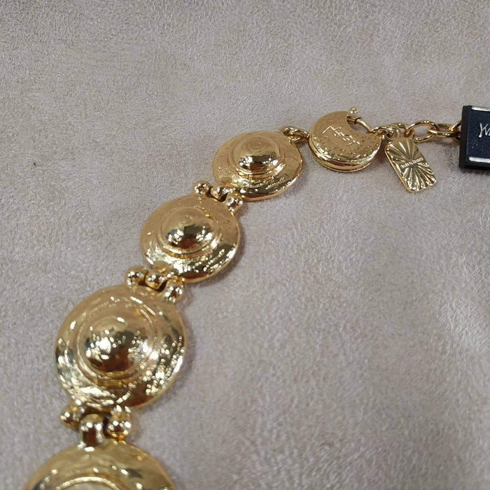 Yves Saint Laurent Vintage statement gold pearl necklace - The Hirst Collection
