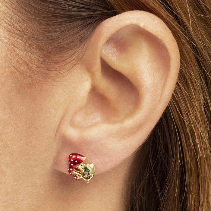 Toadstool earrings by Bill Skinner Mushrooms - The Hirst Collection