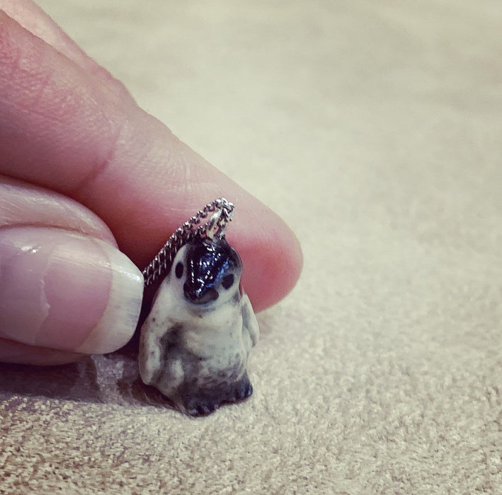 Baby Penguin Necklace by AndMary porcelaine - The Hirst Collection