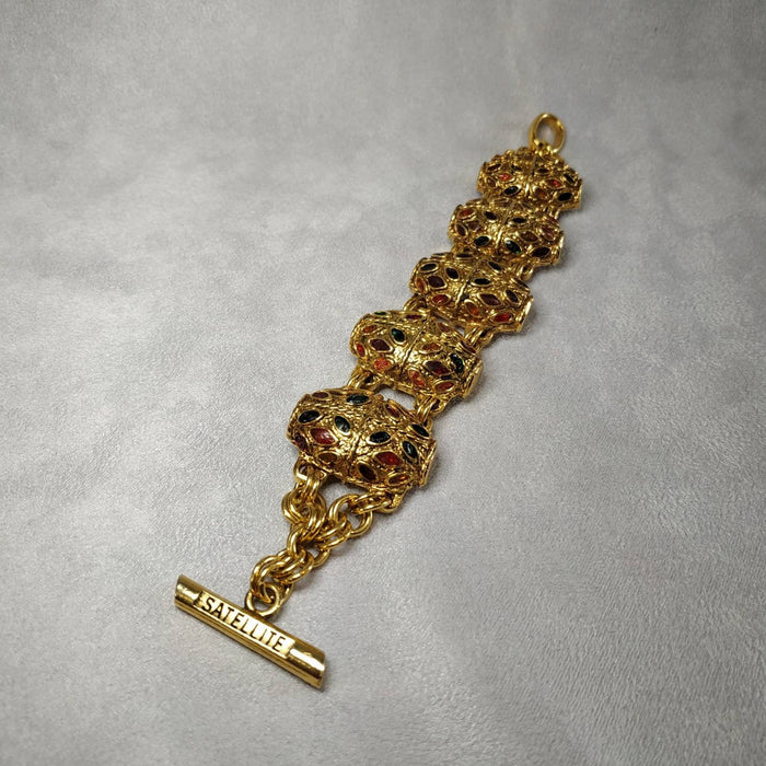 Satellite Multicoloured Statement Bracelet Vintage - The Hirst Collection