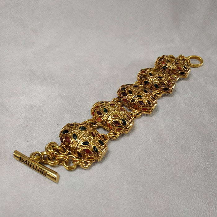 Satellite Multicoloured Statement Bracelet Vintage - The Hirst Collection