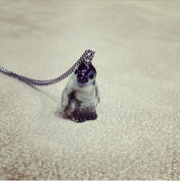 Baby Penguin Necklace by AndMary porcelaine - The Hirst Collection