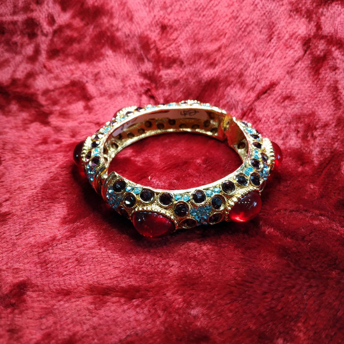 Red Purple Blue crystal sparkly bracelet - The Hirst Collection