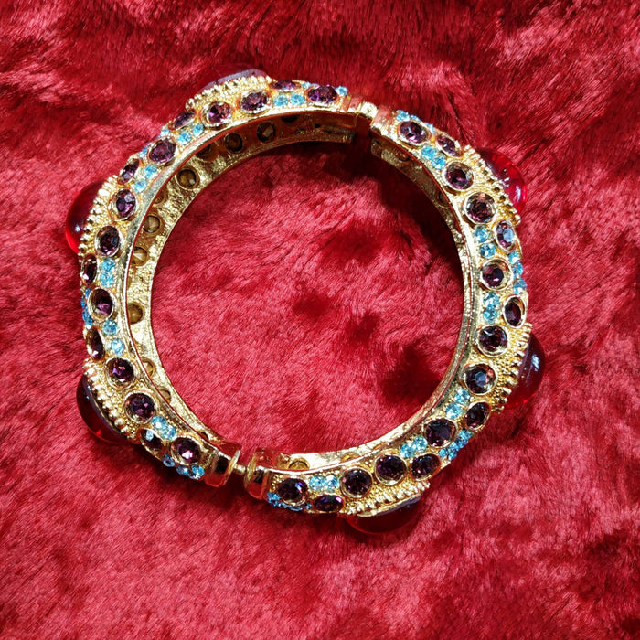 Red Purple Blue crystal sparkly bracelet - The Hirst Collection