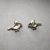Robin earrings silver Marcasite enamel - The Hirst Collection