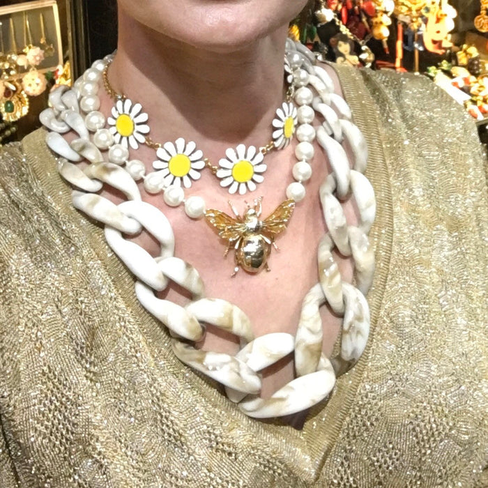 Queen Bee Statement Pearl Necklace by Bill Skinner - The Hirst Collection