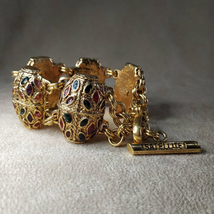 Satellite Multicoloured Statement Bracelet Vintage - The Hirst Collection