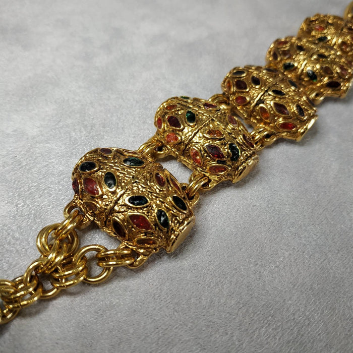 Satellite Multicoloured Statement Bracelet Vintage - The Hirst Collection