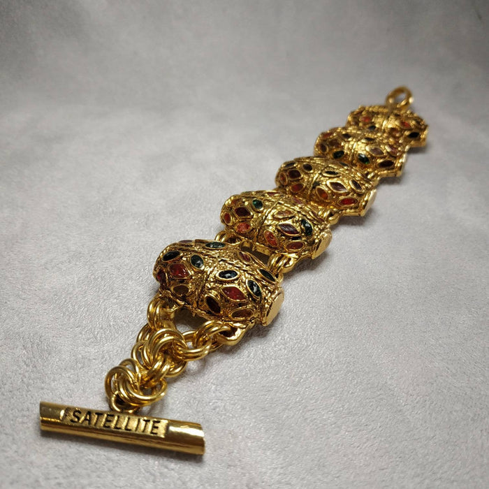 Satellite Multicoloured Statement Bracelet Vintage - The Hirst Collection