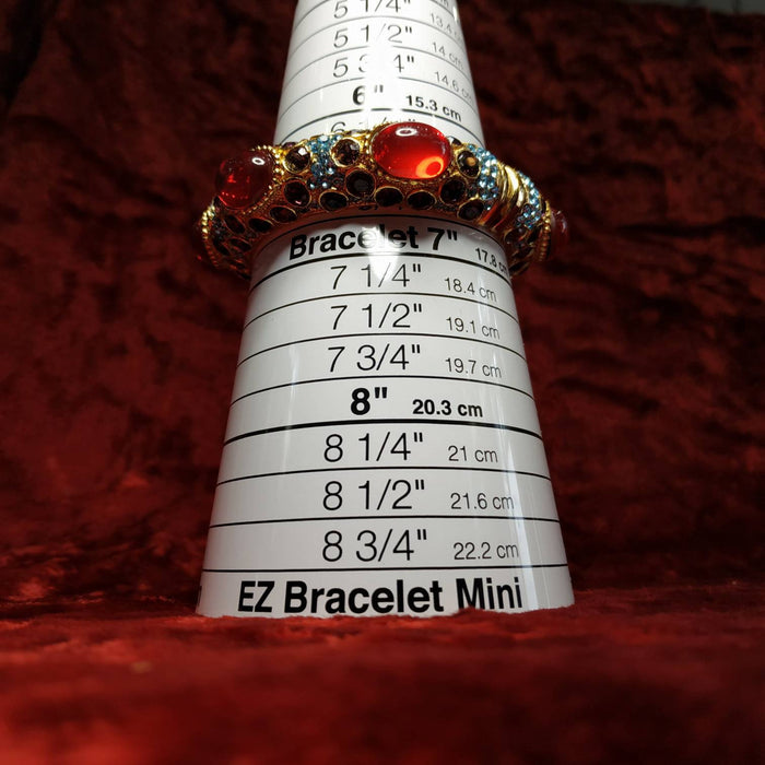 Red Purple Blue crystal sparkly bracelet - The Hirst Collection