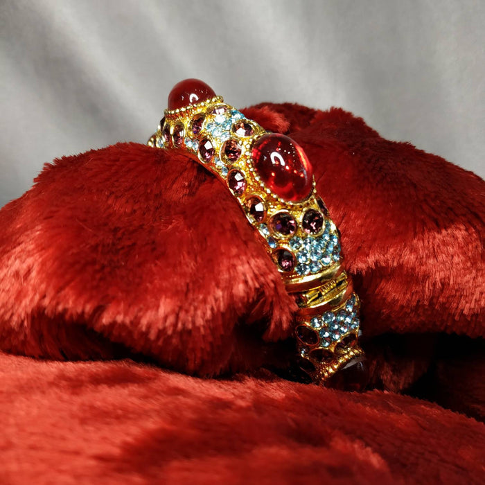 Red Purple Blue crystal sparkly bracelet - The Hirst Collection
