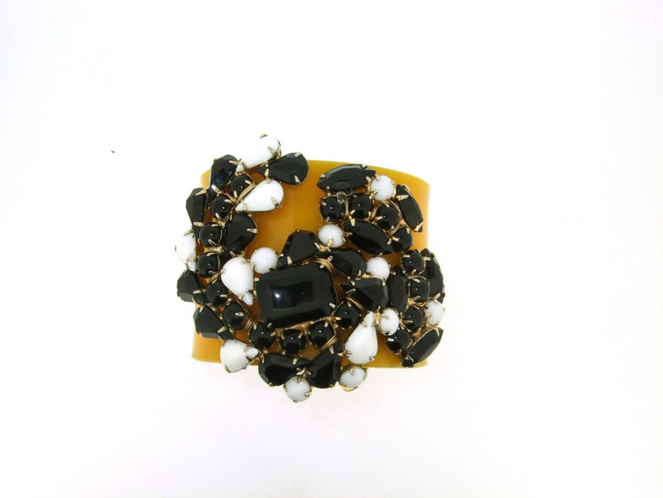 Vintage Yellow Bracelet Black by Katherine Alexander - The Hirst Collection
