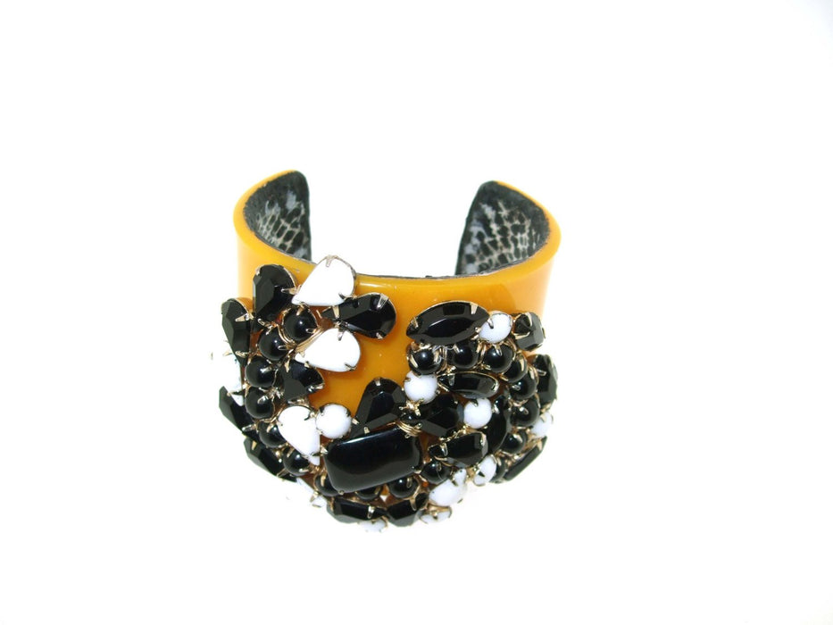 Vintage Yellow Bracelet Black by Katherine Alexander - The Hirst Collection