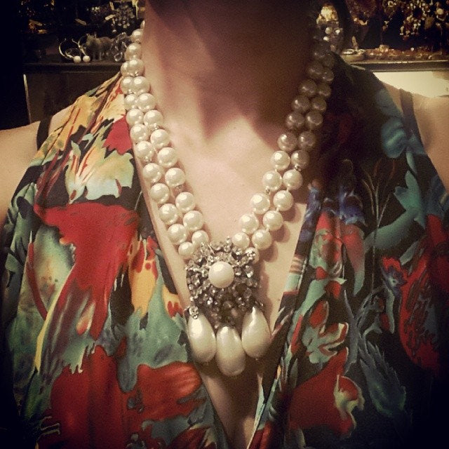 Chanel Necklace Vintage 1994 triple row pearl necklace - The Hirst Collection