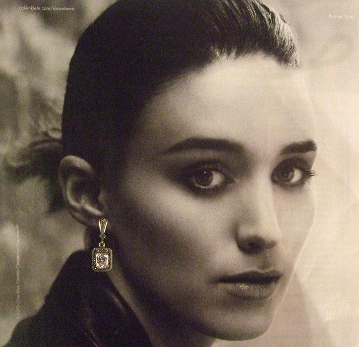 Square Clear Cubic Crystal Earrings - The Hirst Collection