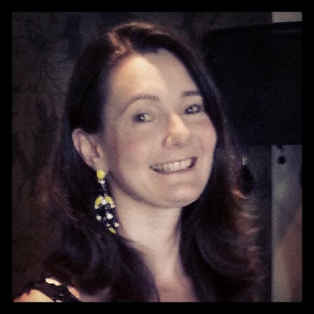 Black and Yellow Glass and Crystal Chandelier Pierced Earrings by Frangos - The Hirst Collection