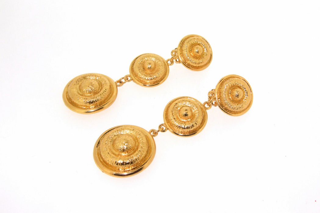 Gold Earrings Chandelier Clip On by Sardi London - The Hirst Collection