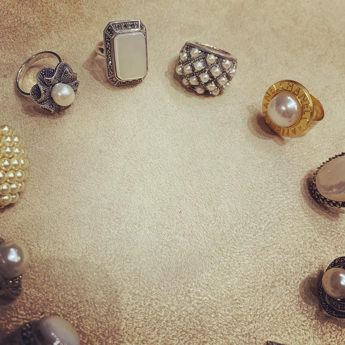 Vintage Chanel Button ring - The Hirst Collection