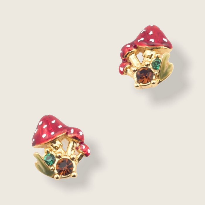 Toadstool earrings by Bill Skinner Mushrooms - The Hirst Collection