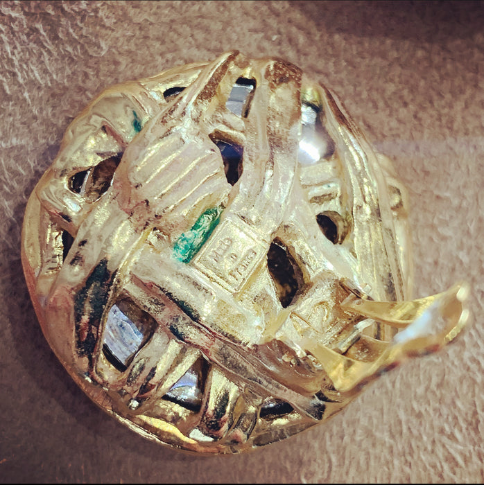 Yves Saint Laurent Vintage blue earrings - The Hirst Collection