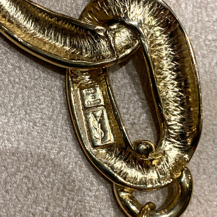 Yves Saint Laurent Vintage Thick Gold chain necklace - The Hirst Collection